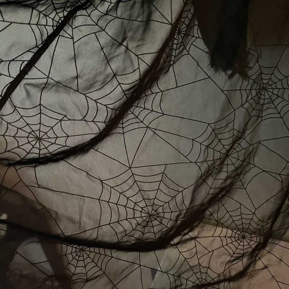 Spider web throw cardigan